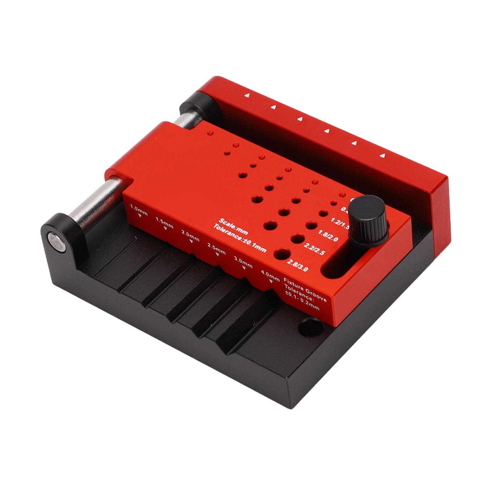 Poziomy Lokalizator środka Przyrząd do Wiercenia Naprowadzającego do Okrągłych Prętów 1-4 Mm Precyzyjne Wyrównanie Otworów Wiercenie Dwustronne Modelowania Rękodzieło z Drewna