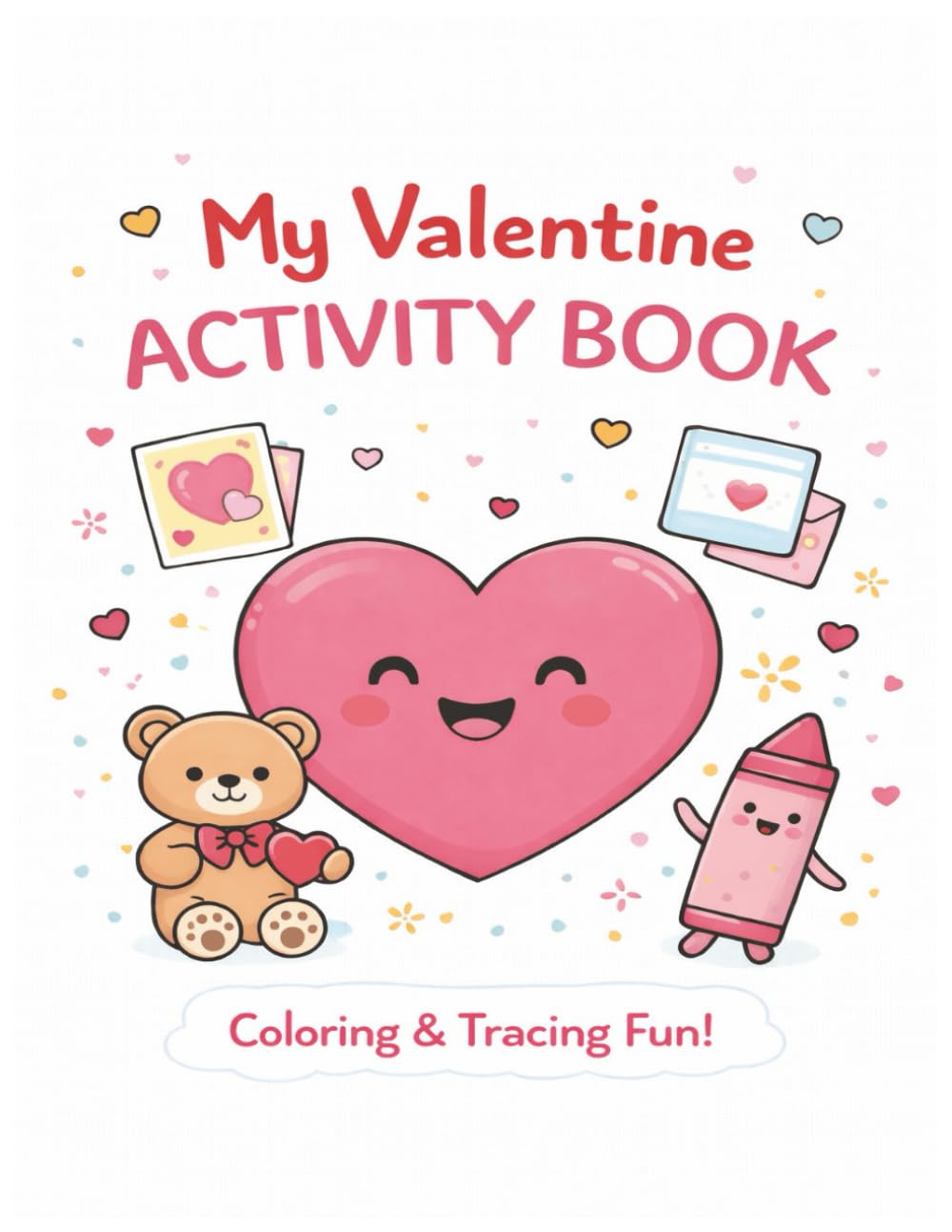 My Valentine Activity Book: Coloring and Tracing Fun for Early Learners