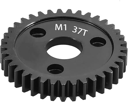 37-Tooth M1 Spur Gear 1.0 Metric Pitch, Hardened Steel Upgrades Main Gear 31T 33T 35T 37T 39T 41T 43T 45T 47T 49T 51T Spur Gear Mod 1 Fit for TRAXXAS Slayer Pro 4X4 Revo 3.3 ARRMA HPI HOBAO LOSI 37T