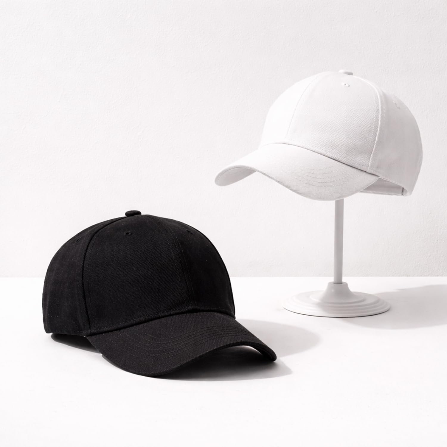 GK Bulk 12 Pack Adjustable Baseball Caps, Plain Blank Solid Color Hats, Wholesale for Embroidery & Custom Printing