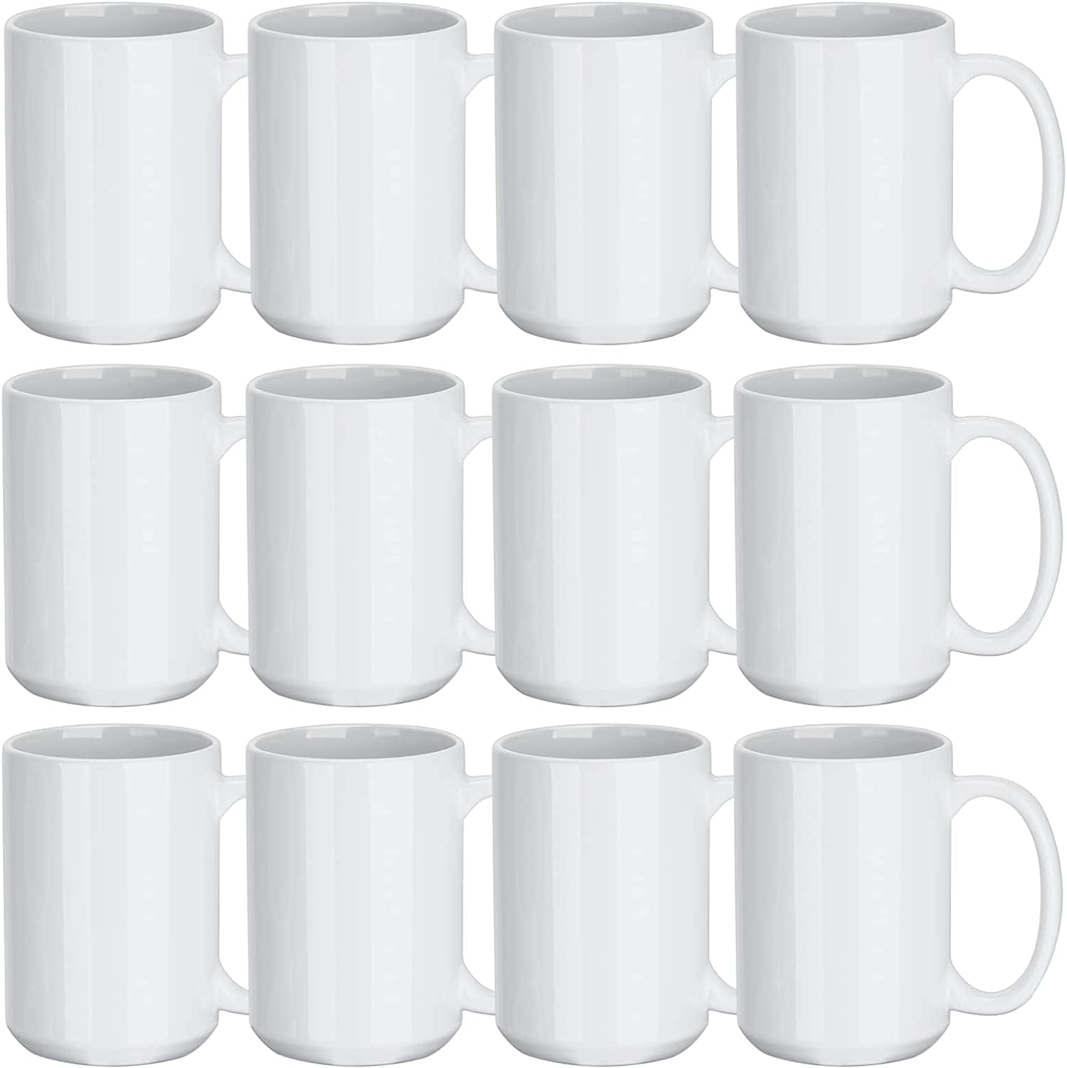 RAINBOWTIE Tazas De Sublimación En Blanco, Tazas De Café De Sublimación