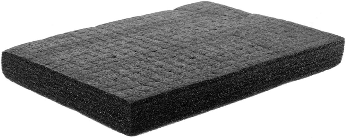 Ciieeo Black Grid Foam Cube Insert 500x300x30mm Dense DIY Foam Padding for Case Protection for Storage Packaging and Transport