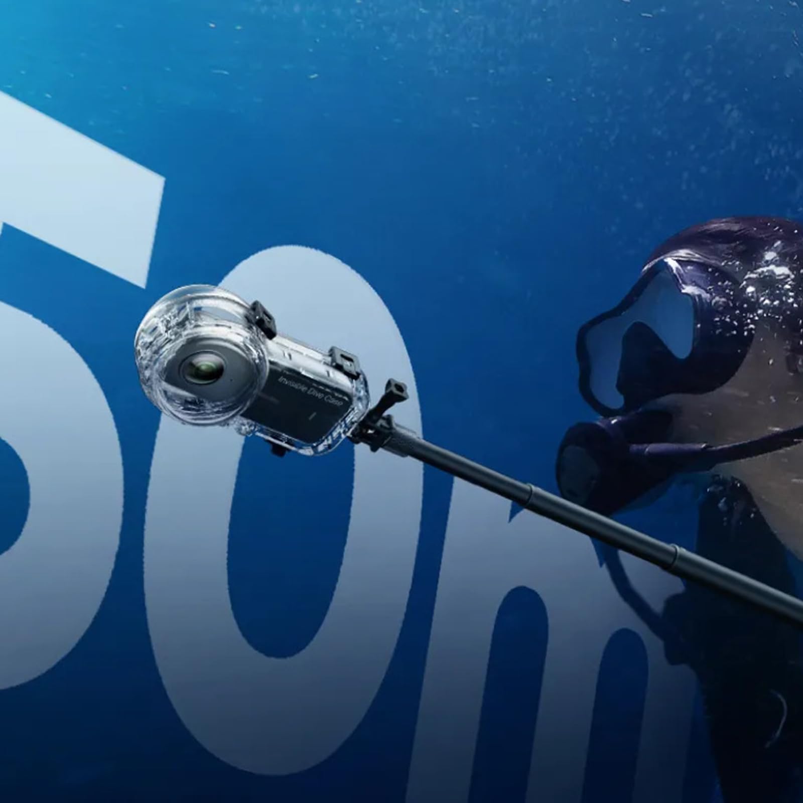 Funda impermeable para cámara de buceo/funda de silicona, carcasa subacuática ligera para accesorios impermeables de 360 grados