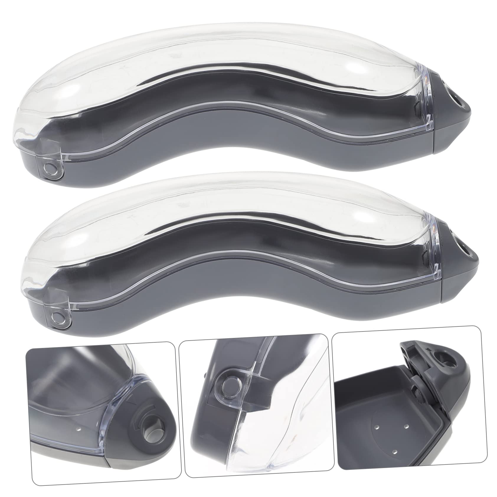 Homoyoyo 3 fundas para gafas de sol, organizador de almacenamiento transparente, contenedor de viaje, estuche para gafas de natación