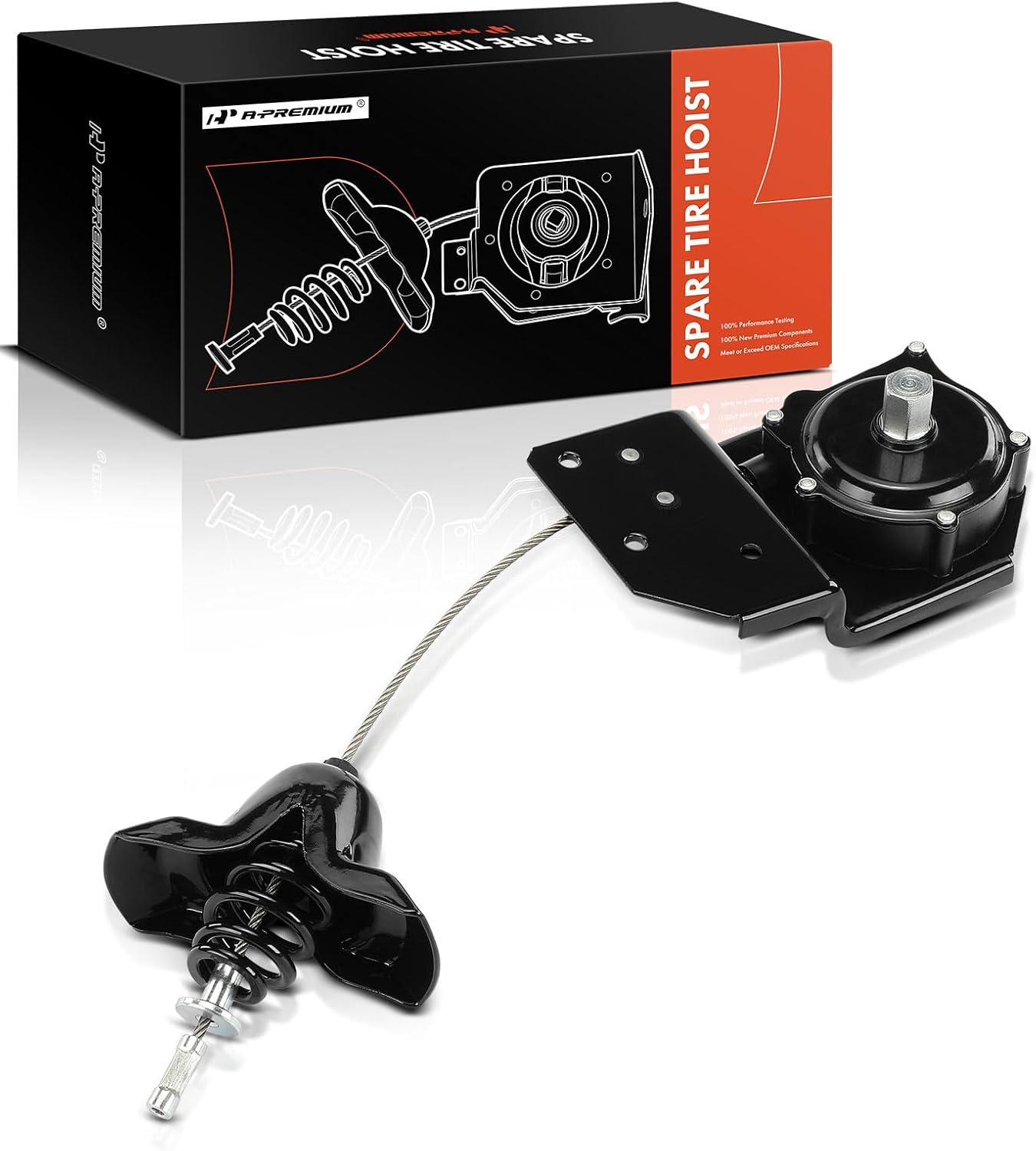 A-Premium Spare Tire Hoist Spare Tire Winch Carrier Compatible with Cadillac SRX 2004-2009, Replace# 15216683, 15251974