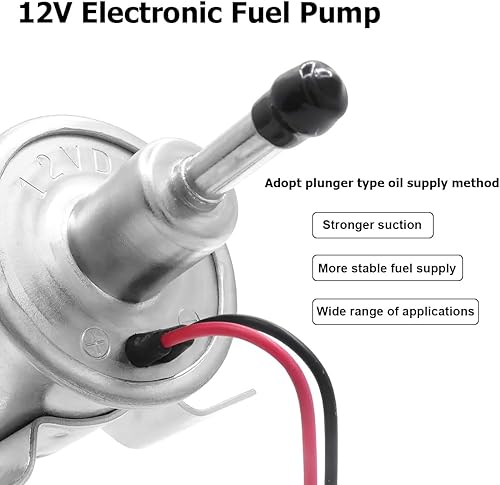 Miniatura 2 de BESULEN Bomba de combustible eléctrica, bomba de transferencia de combustible de baja presión resistente de 12 V, bomba de combustible diésel de gas