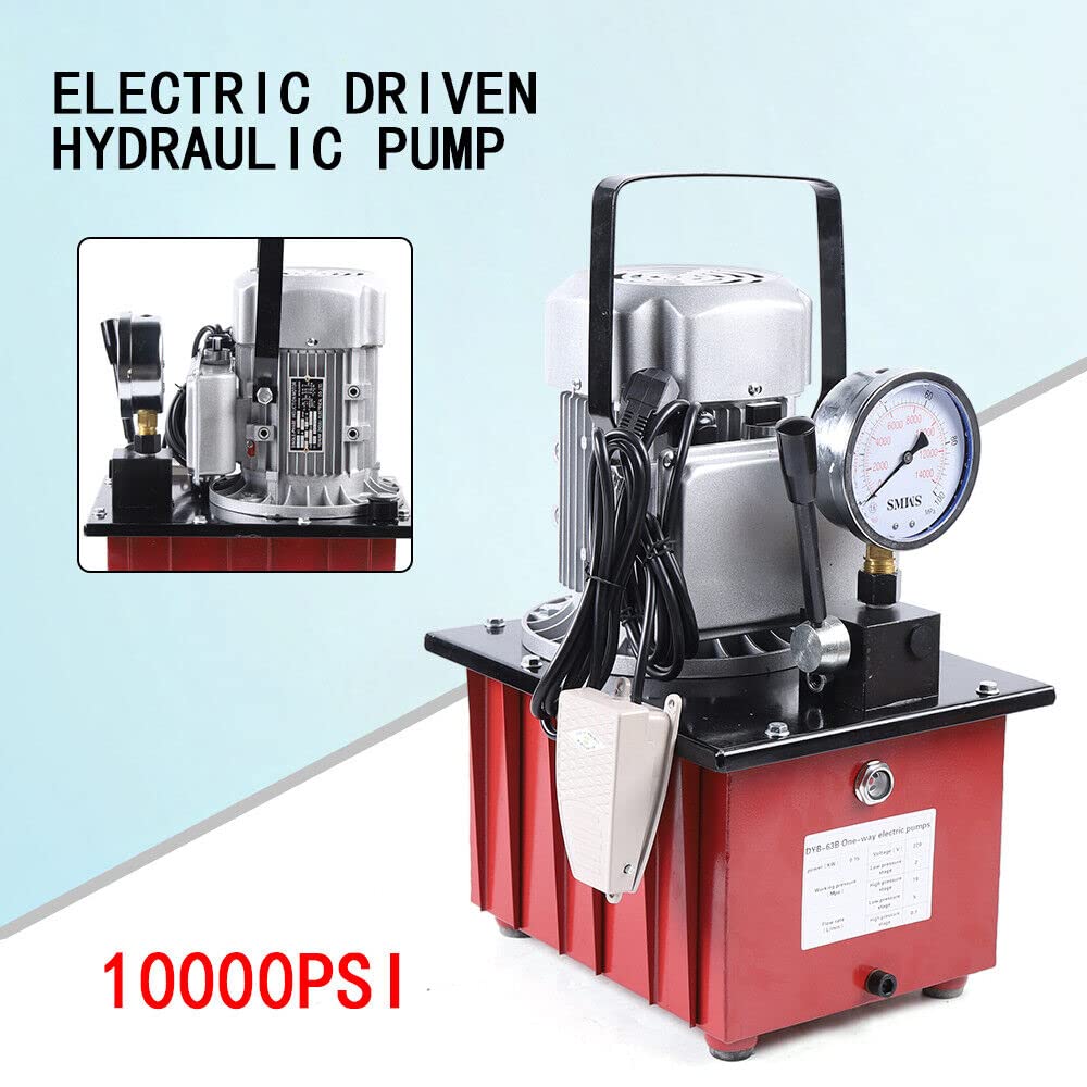 Pompa idraulica elettrica da 700 bar, pompa idraulica, 220 V, valvola manuale con tubo dell'olio, 750 W