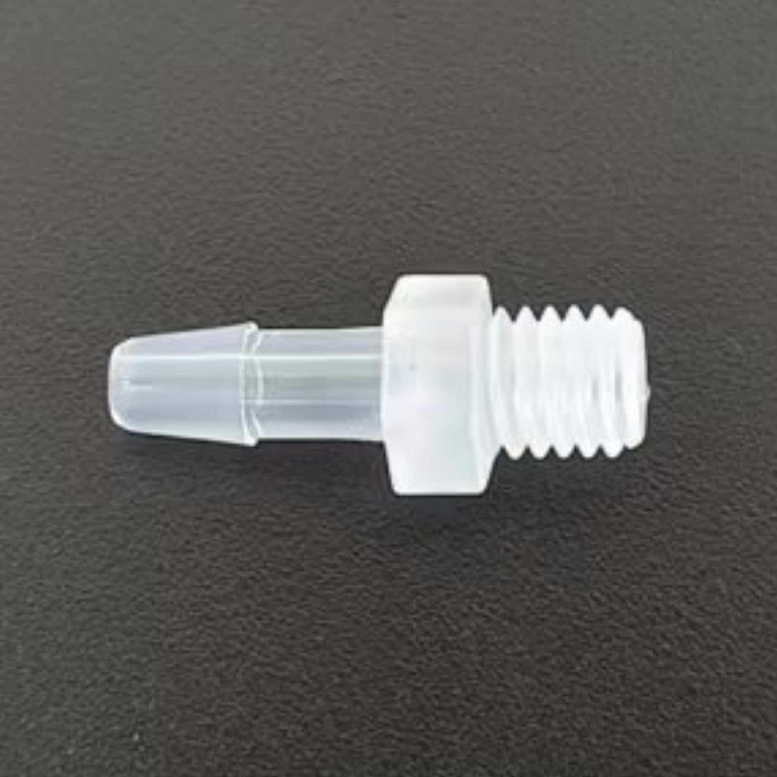 Accesorios de púas for manguera plástico reutilizables, adaptador rosca macho M5, paquete 50, conector tubería PP for laboratorio, maquinaria alimentaria(2.4mm 3/32inch M5)