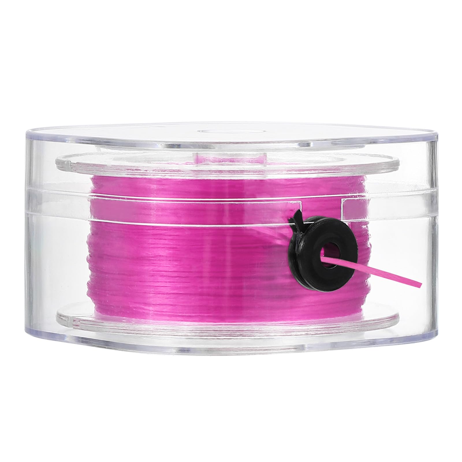 PATIKIL Elastic String for Bracelets, 0.8mm x 98-Yard Stretchy Bracelet String Stretch Bead Cord for Seed Beads, Jewelry and Bracelets Making, Rose Red