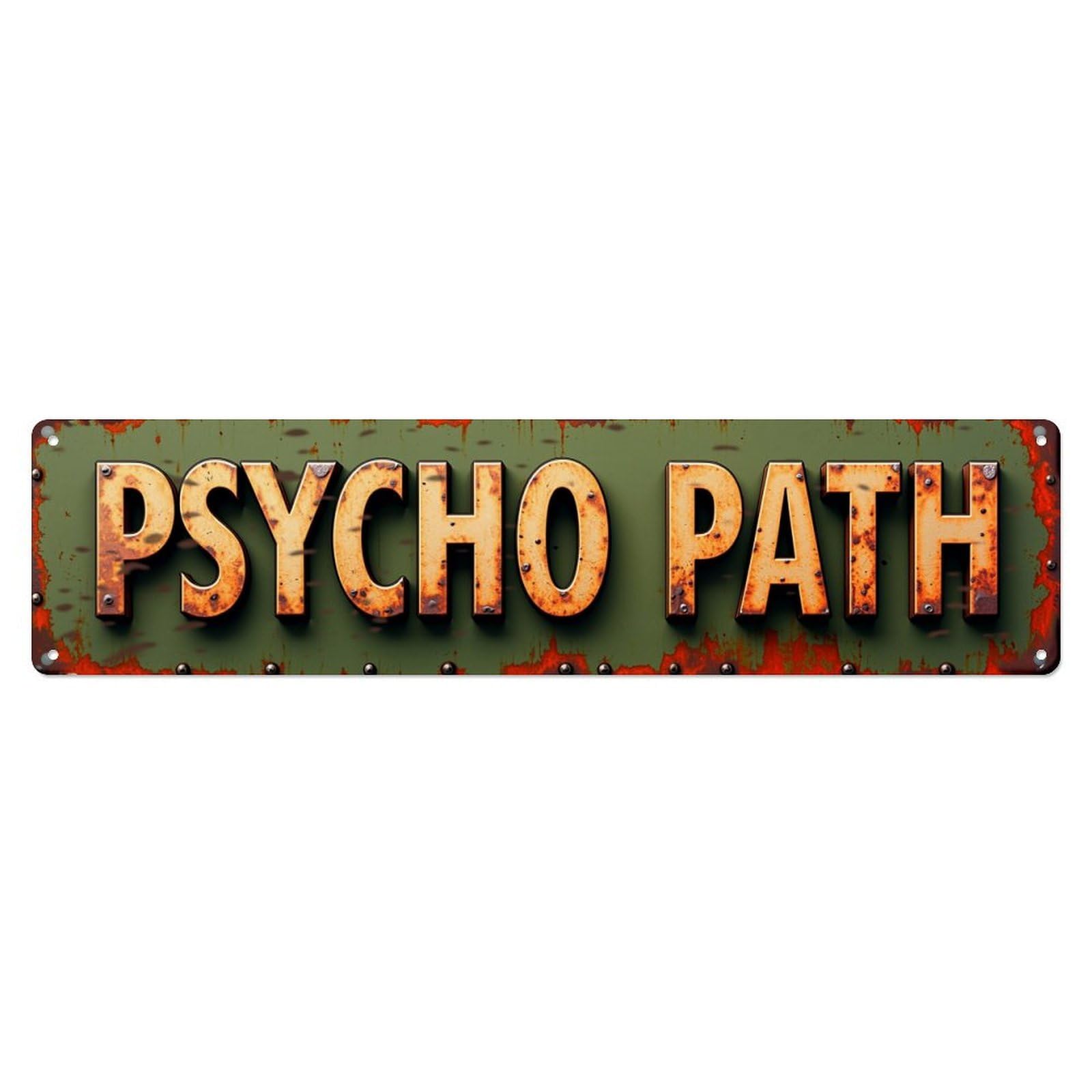 Jdyaojiesheng Vintage Rusty Metal Sign Text Pattern_1 Tin Sign Retro Metal Wall Decor Metal Poster, Home Bar Garage Farmhouse Cafe Wall Art Decoration 4X16inch