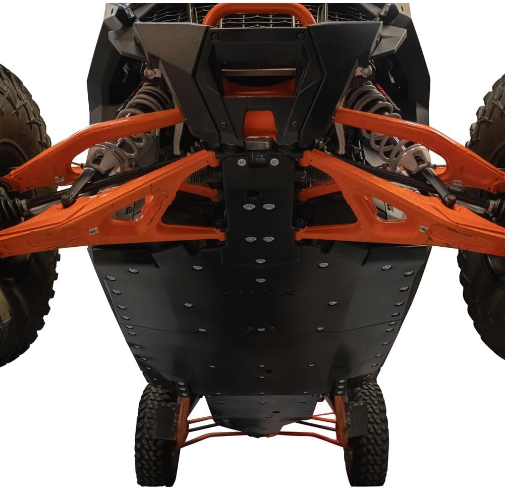 Tusk Quiet‑Glide Skid Plate 3/8″ UHMW Undercarriage Guard with Full Coverage Protection Compatible with Polaris RZR Pro R 4 2022-2026