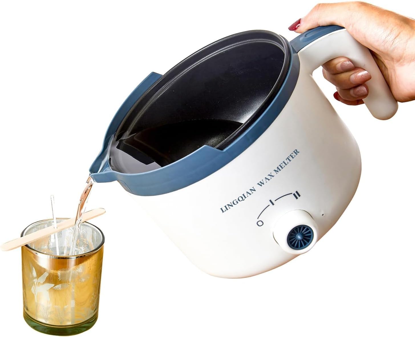 Electric Wax Melting Pot with Spout Wax Melter for Candle Making Candle Making Pouring Pot Candle Melting Pot for Candle