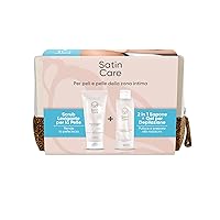 Satin Care Set Per i Peli e La Pelle Della Zona Intima, Scrub Levigante Per La Pelle