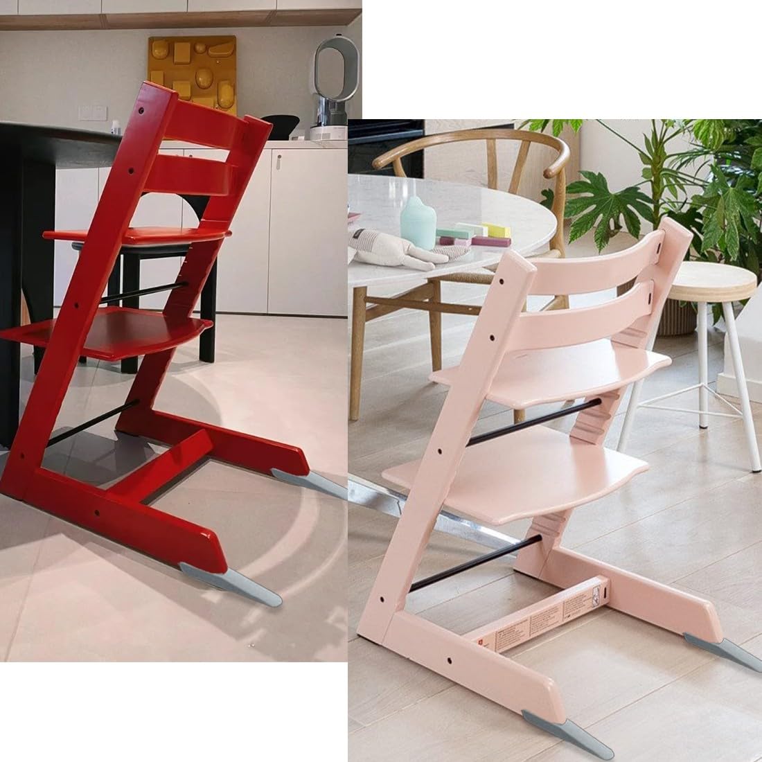 Coprigamba per Seggiolone,2 Pezzi Bambino Sedia da Pranzo Inserto Gamba Seggiolone,Bambino Piedi di Sicurezza Copertura di Estensione di Sicurezza,per Stokke Tripp Trapp Seggiolone(Grigio)