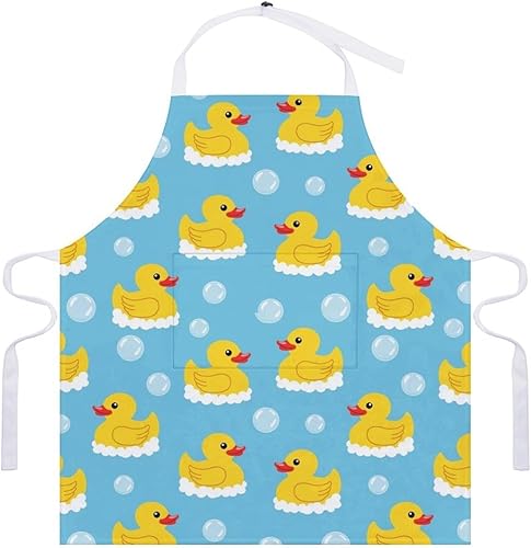 Miniatura 7 de Babero de cocina unisex con bolsillo, impermeable, lavable a máquina, para jardín, restaurante, manualidades