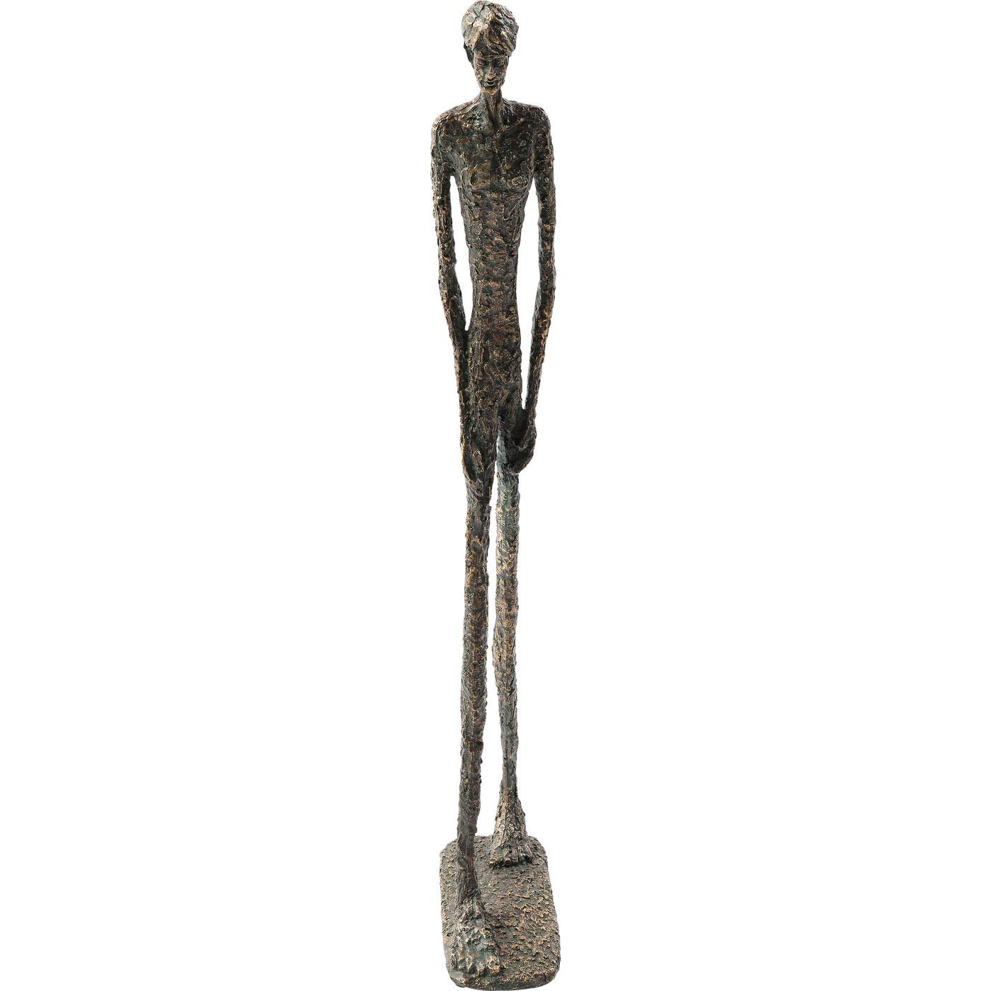 Kare Design objeto decorativo Art Man Bronce, figura decorativa, escultura, accesorio de mesa, figura decorativa para salón, recibidor, accesorio, decoración estanterías o aparadores, 79x25x11 cm