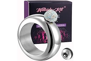 Personalized Bracelet Flask: Hillside-Kit Bangle Flask Set for Fashion Ladies