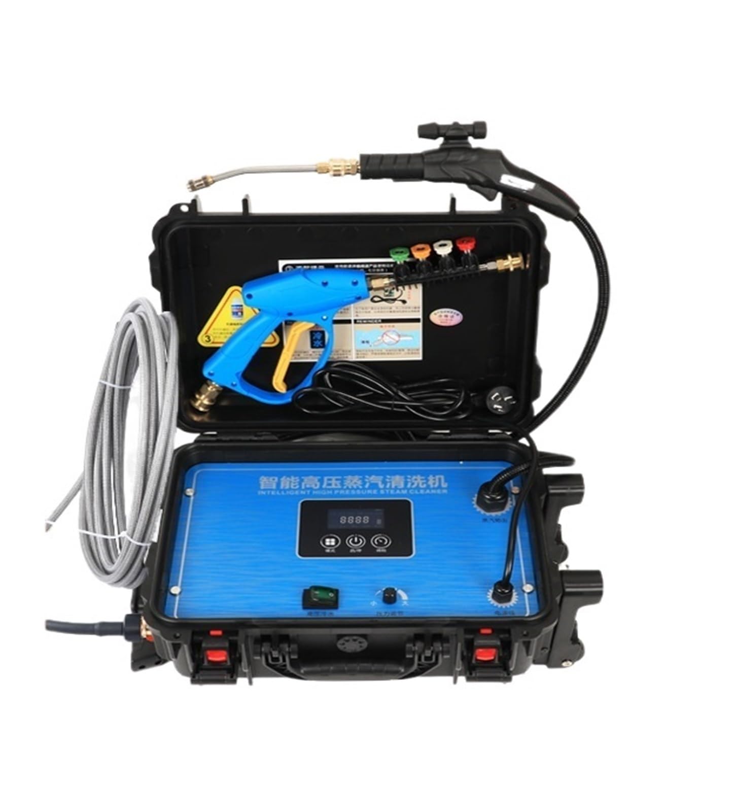 NGTFDCP Handheld Steam Cleaner, Steam Cleaner, Multi-function, 3500W High Pressure Temperature For Portable Car For Floors, Cars for Home, Car, Floor(A Style)