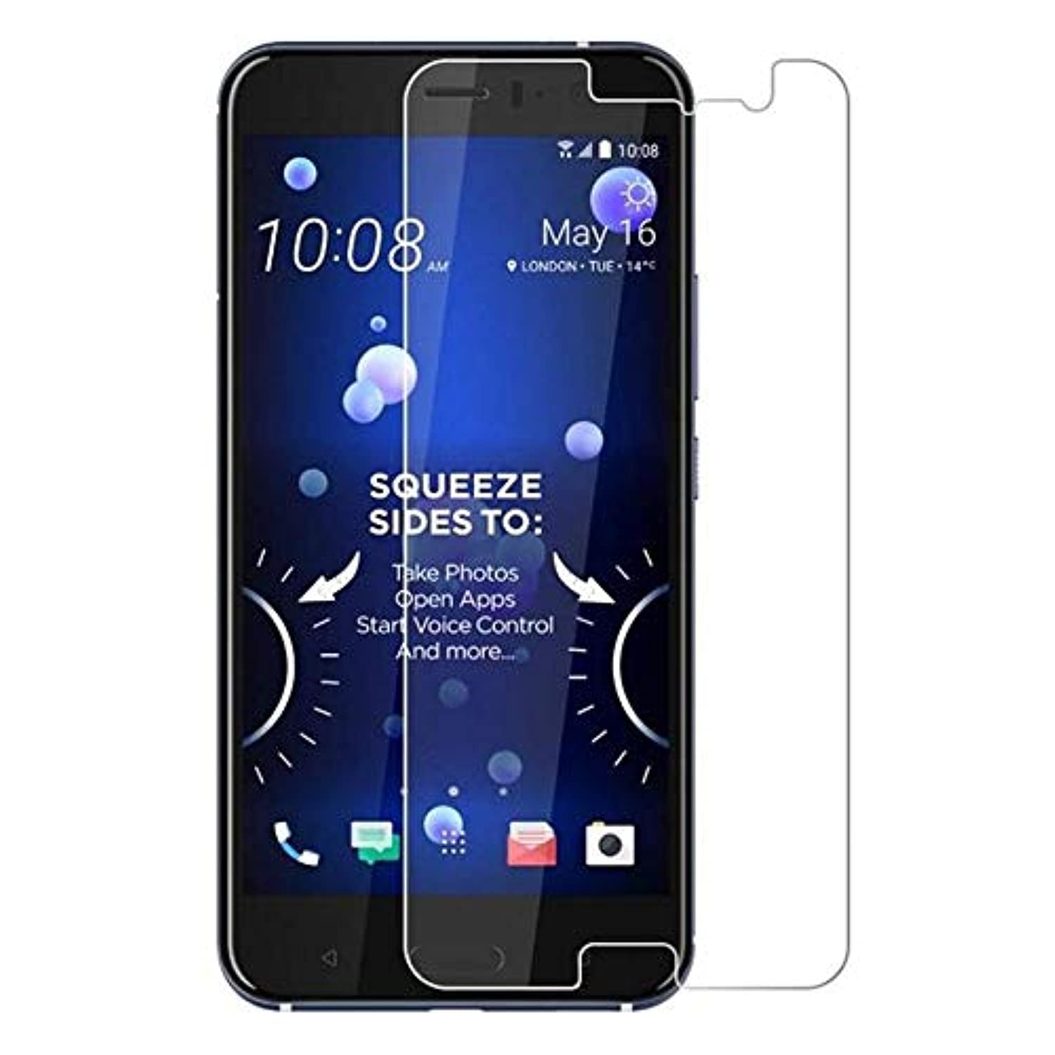 Tempered Glass Screen Protector By Premiume For HTC U11