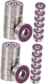 INOOMP 32 Peças Rolamento De Skate Rolamentos De Esferas Rolamentos De Esferas Pro Skate 608 Rolamentos Deslizantes Acessórios De Scooter Rolamentos Profissionais Suprimentos De