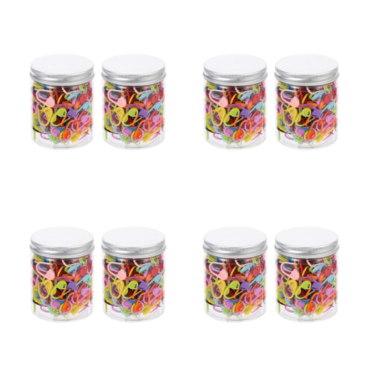 Lurrose 4 Juegos De Marcadores De Ganchillo Portátiles Con Bloqueo Para Gorros Bufandas Guantes Y Proyectos De Manualidades (2 Cajas X 4)