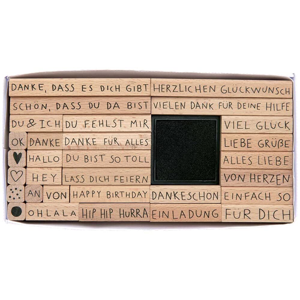 Stempelset Text, Deutsch – Rico Design