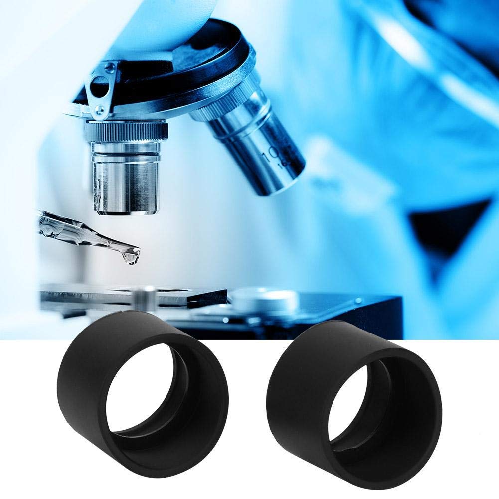 2 pezzi di copertura oculare protettore oculare in gomma morbida diametro 36 mm attacco microscopio stereo per microscopio stereo 32-36 mm(KP-H1 bevel)