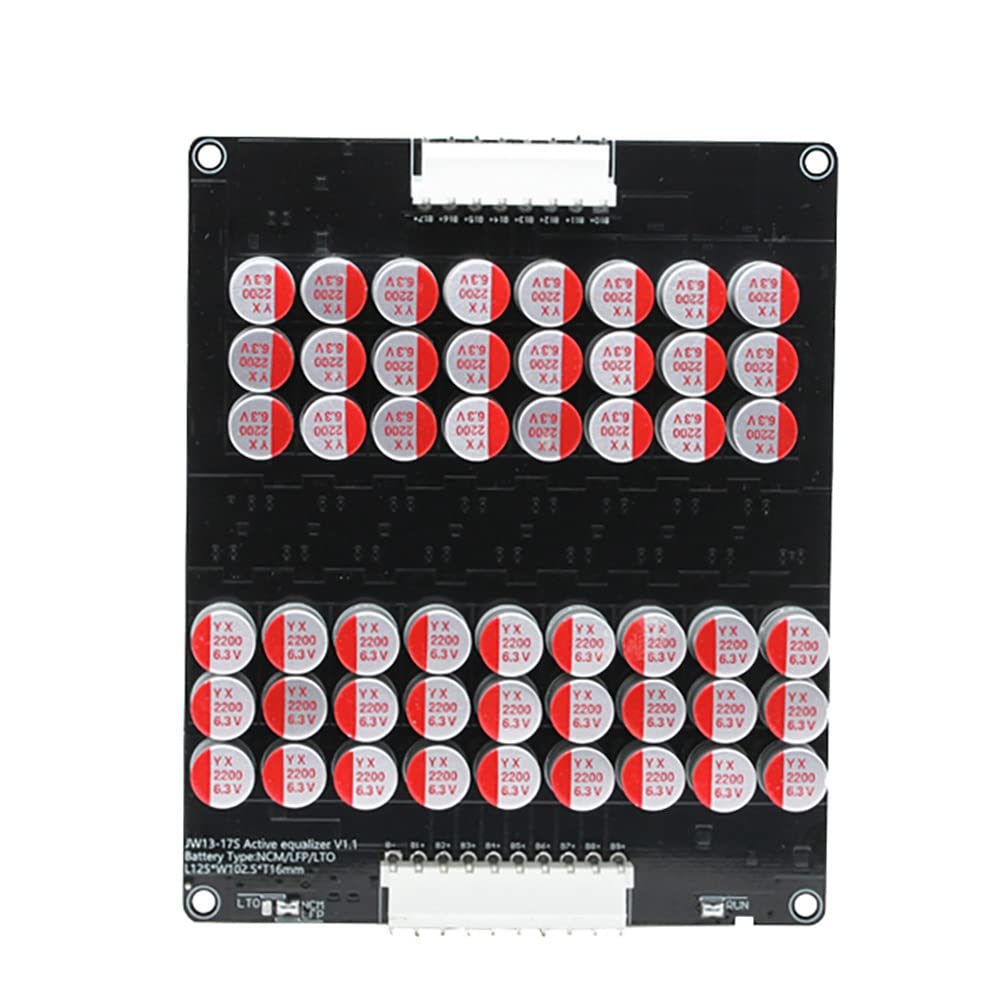 Stuurvnee 16S 5A Balance - Lifepo4 Lto Battery Equalizer Balancer Plate Capacitor 48V 60V 16S