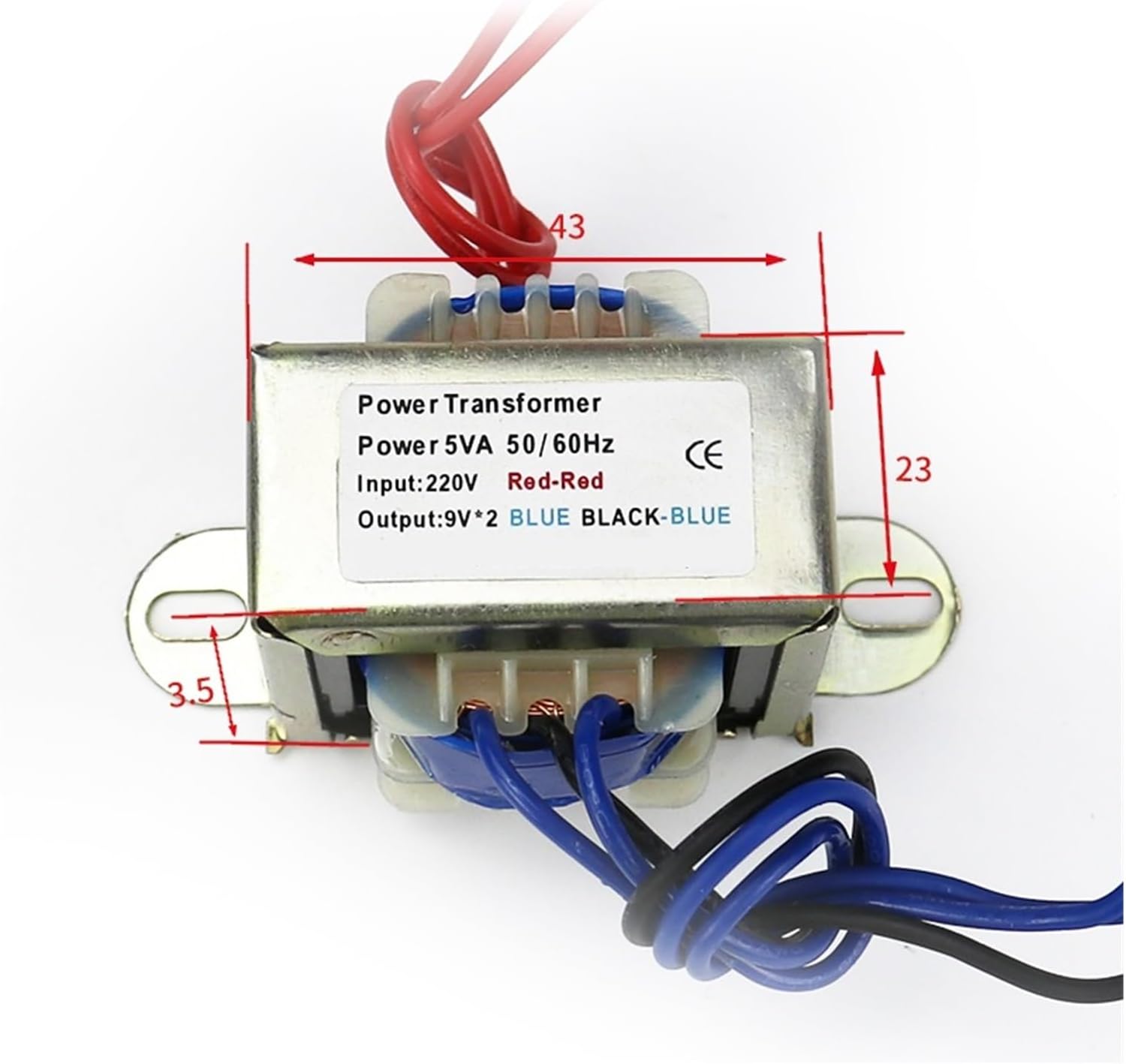 Pressure transducer Autotransform Input 220V 380V 5W Power Transformer Output 6V 9V 12V 15V 24V Matched Power Transformer Lighting Control Circuit(220V 12-0-12v)