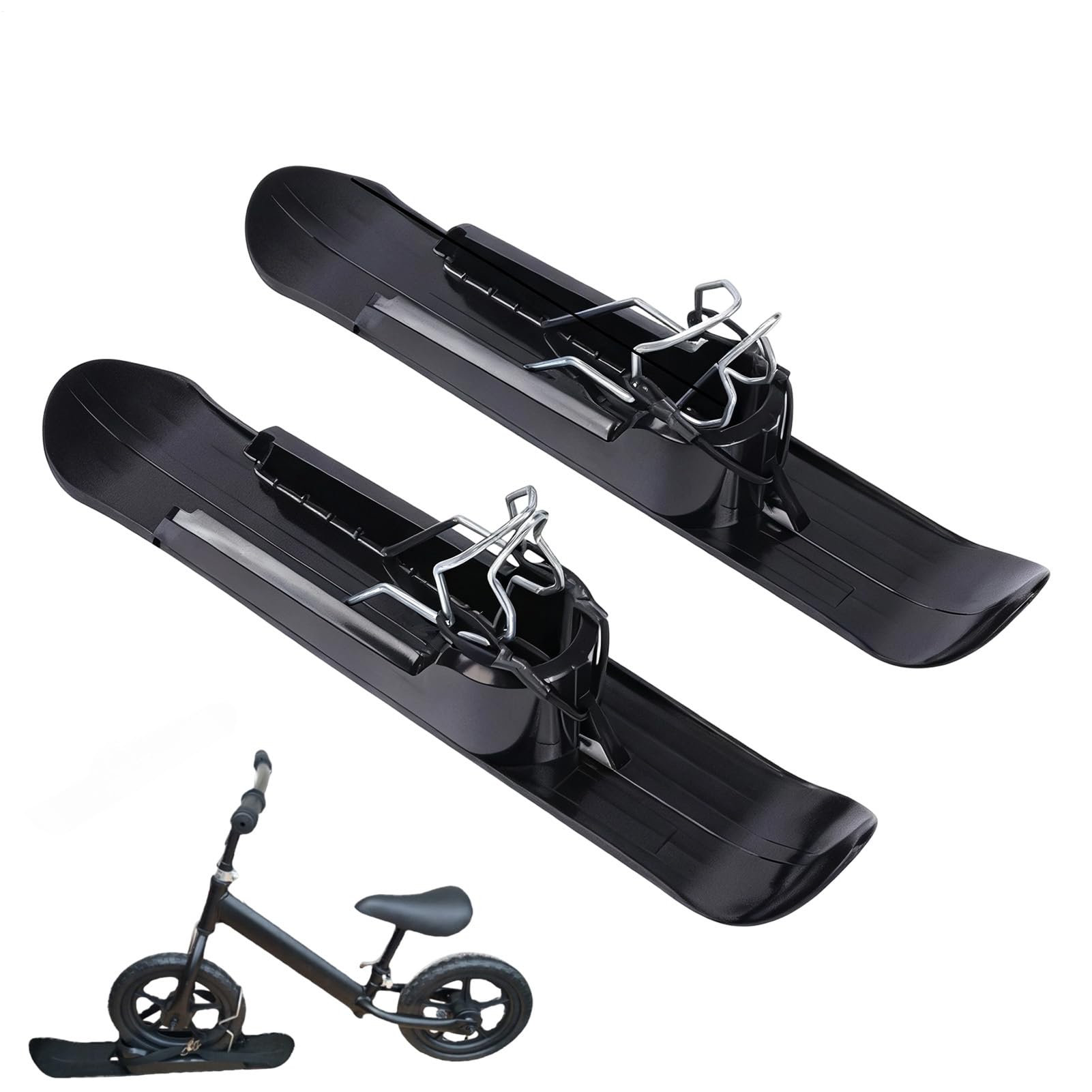 Esquís para Cochecito | Patinete Trineo Ligero de Fácil Instalación - Trineo para Esquiar con Cochecito De Invierno | para Niños Y Niñas En Invierno para Exterior Descenso En Terreno Plano Césped
