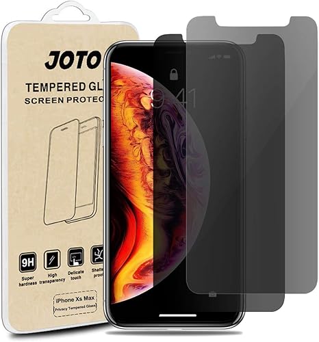 JOTO iPhone Max Pellicola Protettiva Privacy Protezione per Schermo Vetro Temperato Anti-Spy per Apple iPhone Max 6 5 Pollice 2018 pacchi JOTO iPhone Max Pellicola Protettiva Privacy Protezione per Schermo Vetro Temperato Anti-Spy per Apple iPhone Max 6 5 Pollice 2018 pacchi