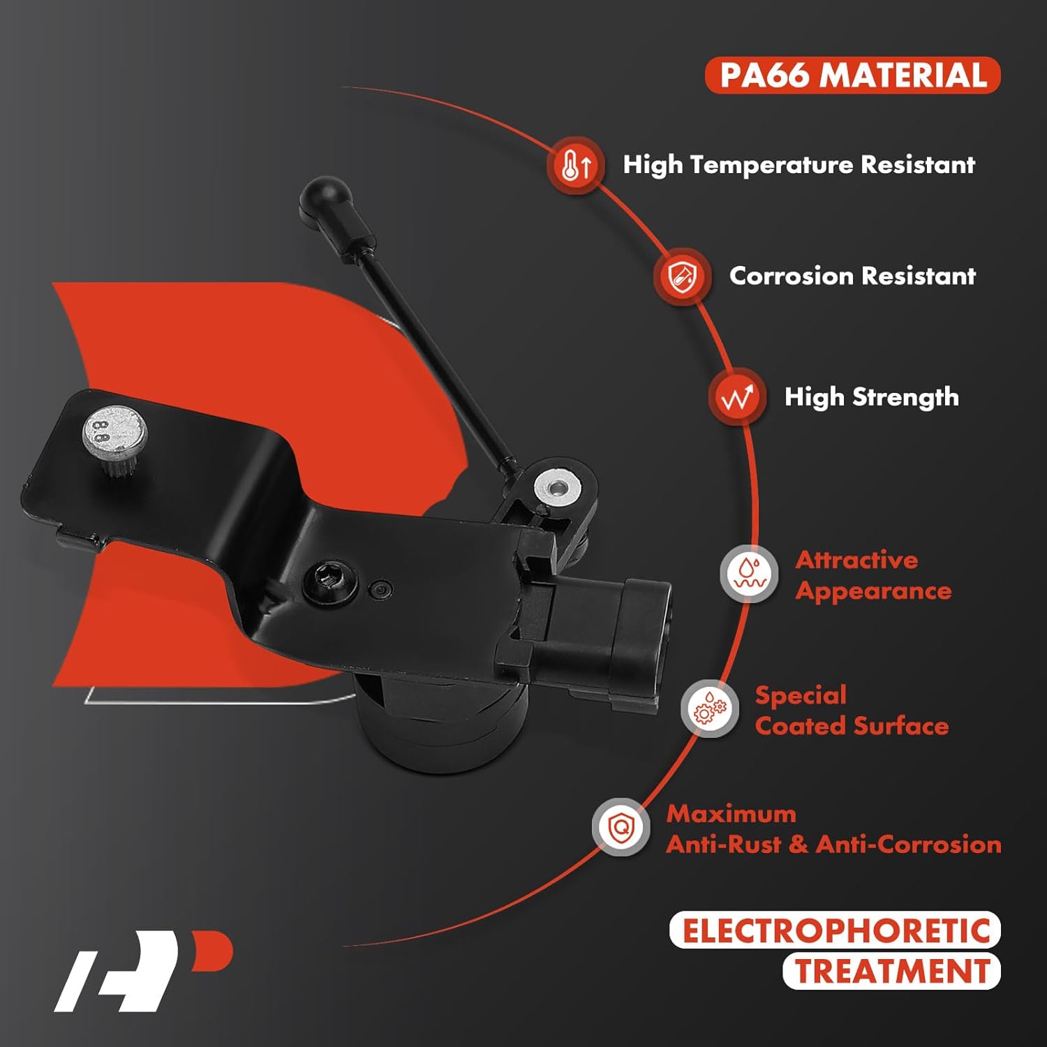 A-Premium Ride Height Level Sensor Compatible with Jeep JL Series Wrangler 2018, Rear Driver or Passenger Side