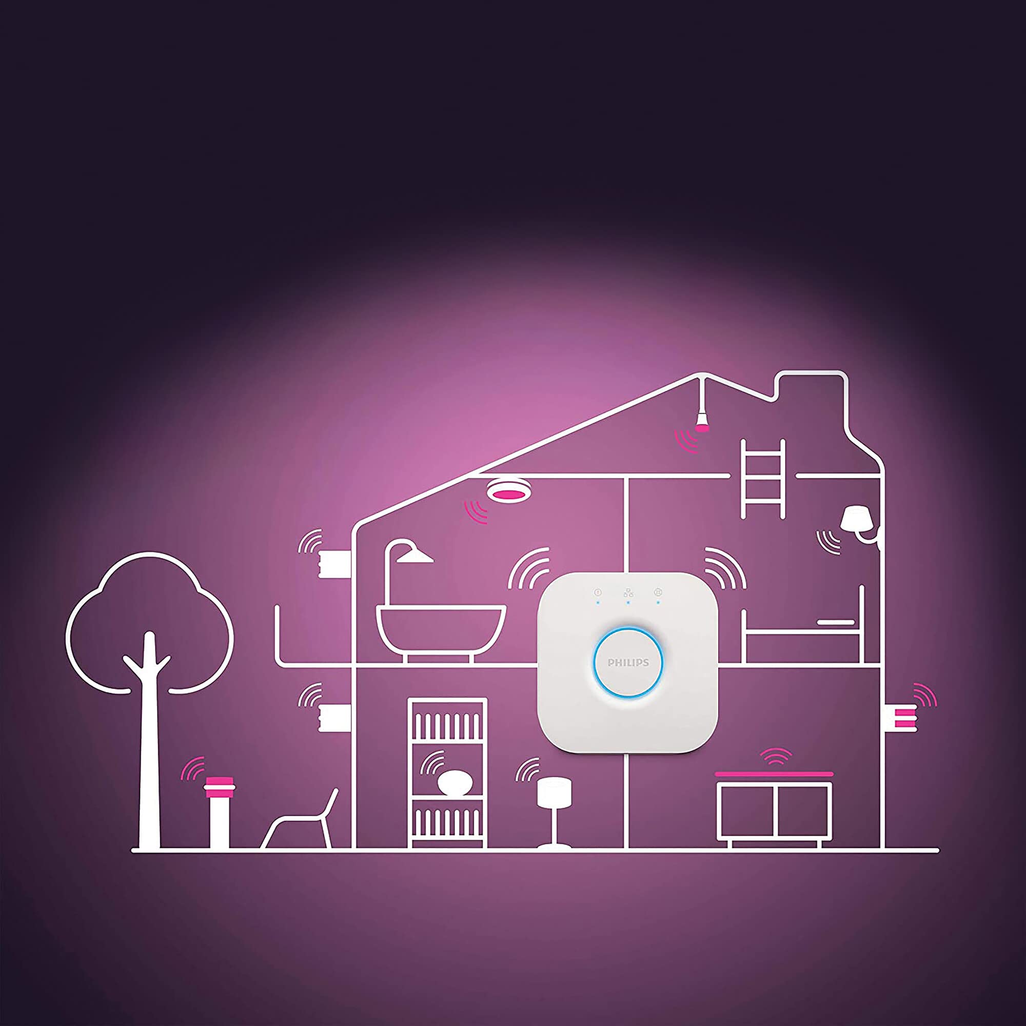 Philips Hue - Bombilla LED inteligente Filamento E14 Vela, Luz Blanca de Cálida a Fría 4.6W (Eq. 30W) 350 lúmens, Compatible con Alexa y Google Home - Pack de 2 bombillas inteligentes