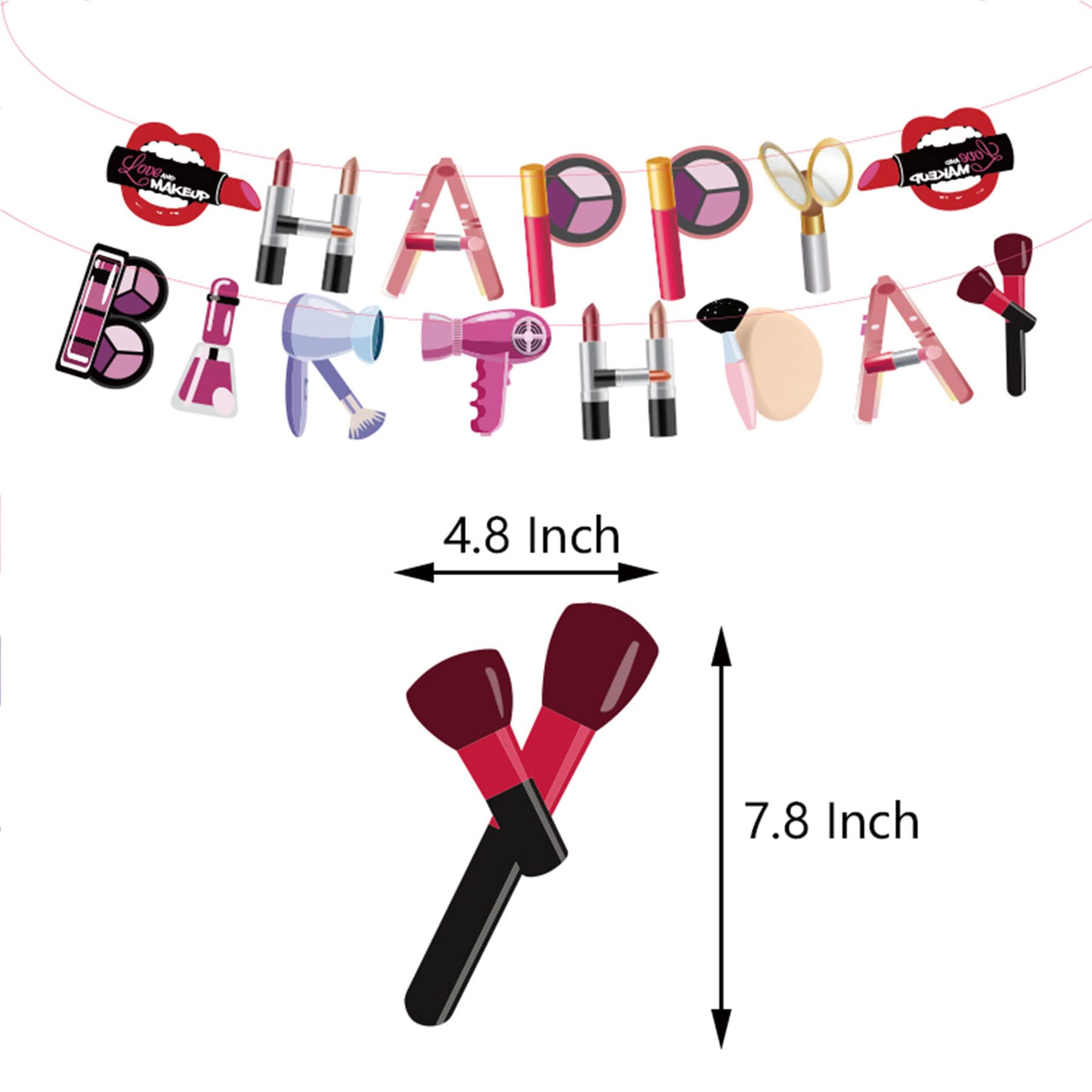Lot De 2 Bandeaux Happy Birthday - Argent Et Rose - élastiques Avec Paillettes - Pour Fêtes Et Anniversaires - 14