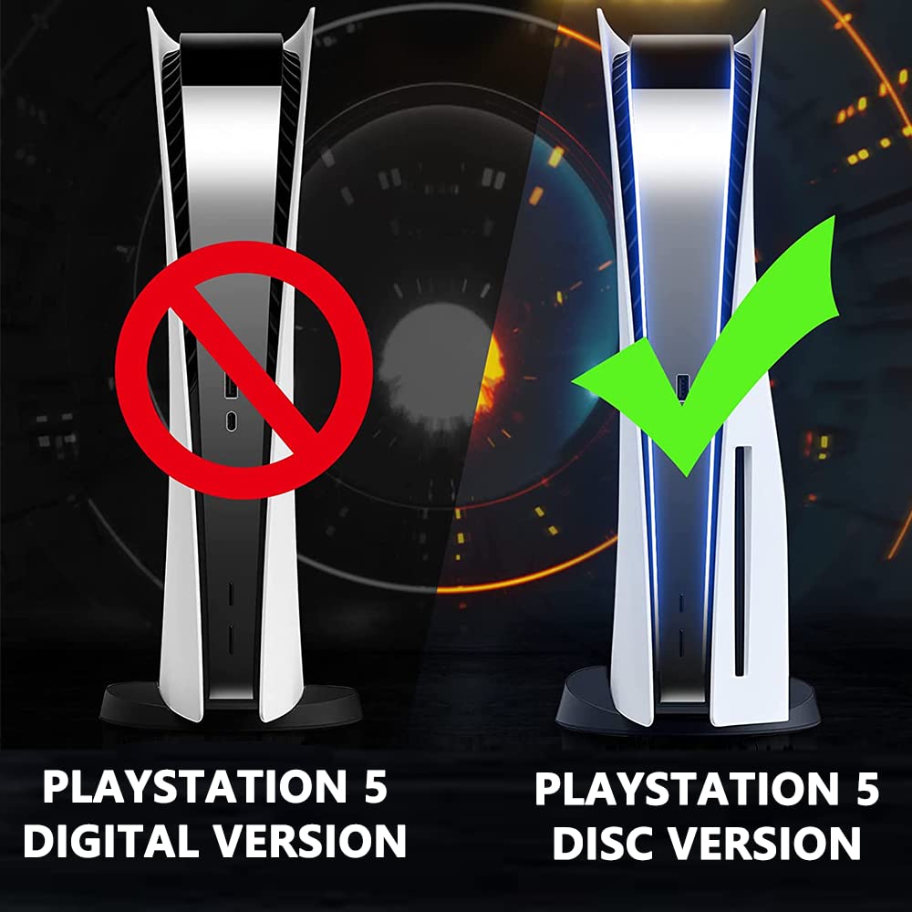 Custodia per Sony PS5 Disc Edition, Bocchetta di Cooling, Cover ABS Antiurto Antigraffio, Argento