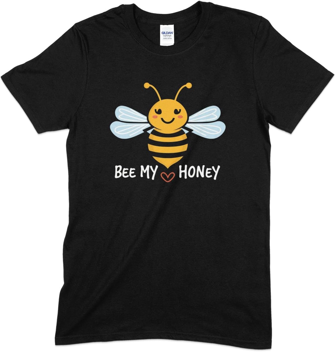 Seek Buy LoveCute Bee My Honey Graphic Tee, Unisex Love Bee T-Shirt, Casual Summer Fashion Top, Soft Comfy Shirt