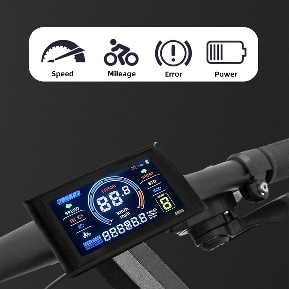 Amazon.co.jp: SOUUXIU 24-72V Ebike LCDディスプレイ5ピンLCD