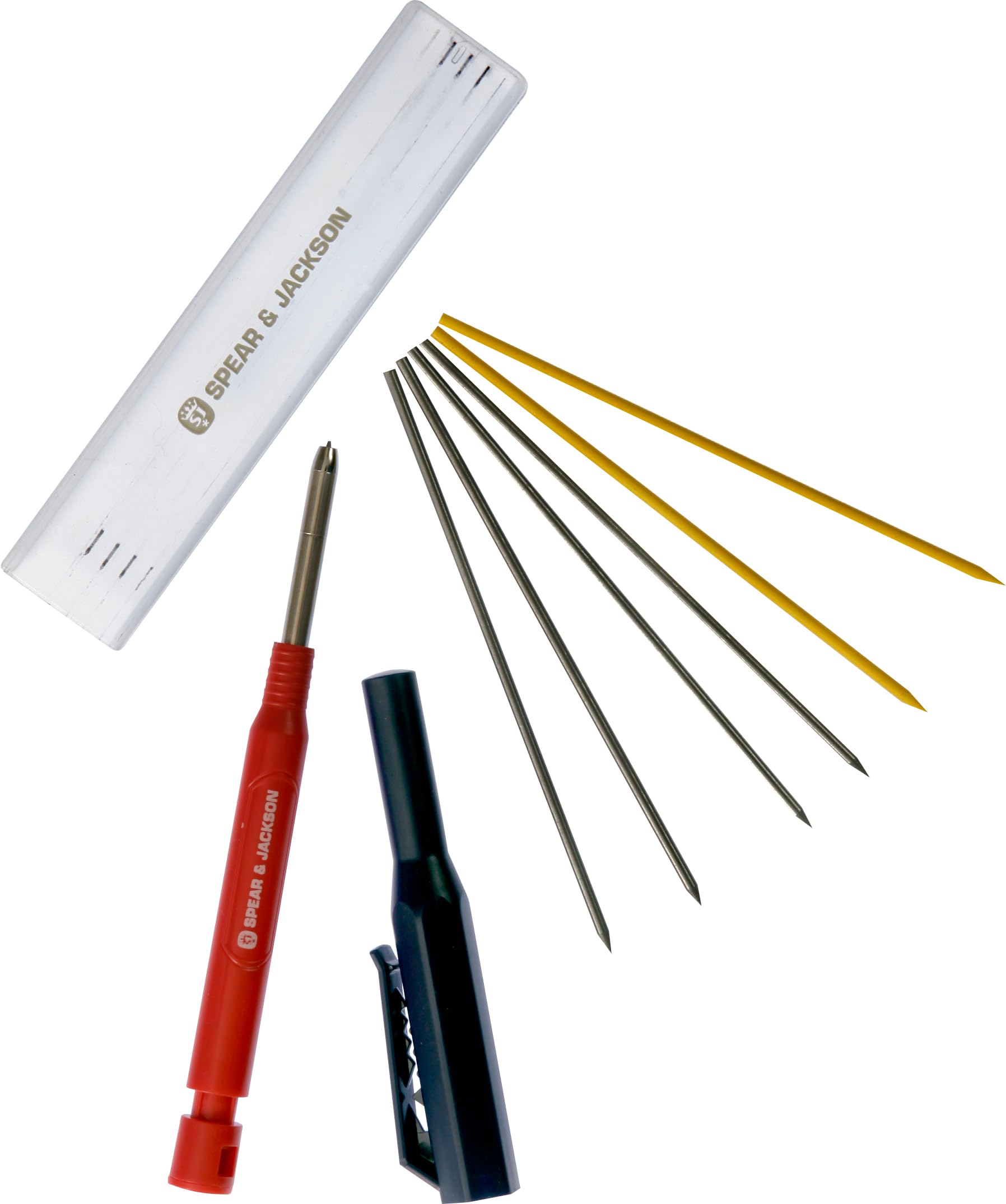 Spear & Jackson SJDHP Deep Hole Pencil with 6 Replacement Leads