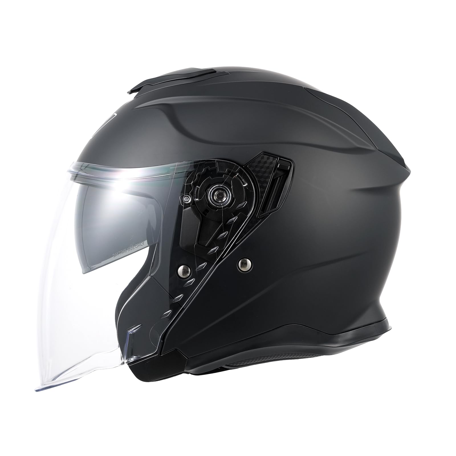 MY Casque Moto Jet Scooter 835, Homologué ECE 22.06 avec Double Visière pour Hommes et Femmes