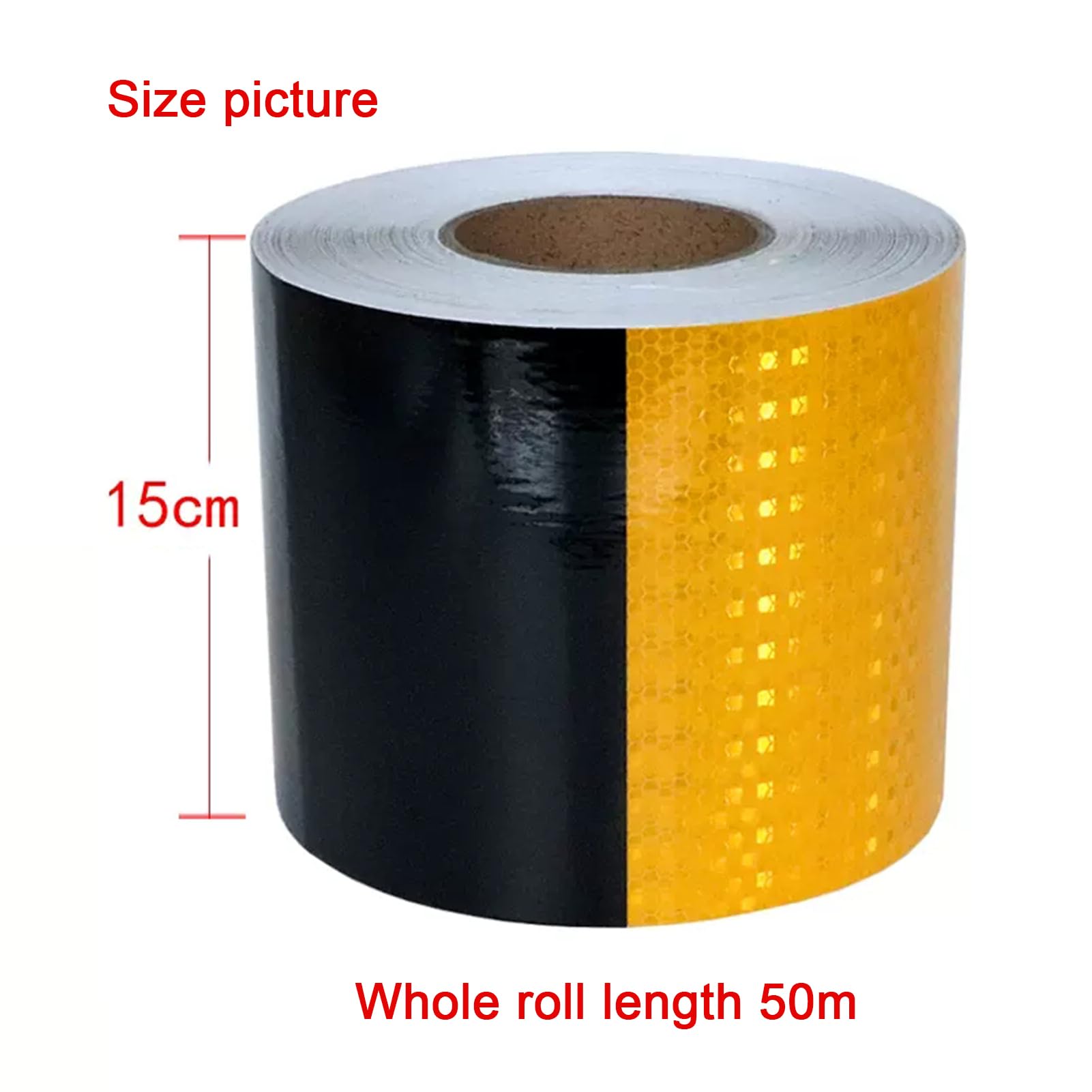 bei Nacht Sicherheitswarnung ReflectiveTape， Fluoreszierendes Reflektorband, hochwertige Sicherheitsreflektorstreifen, gut sichtbares selbstklebendes Reflektorband for den Außenbereich for Fahrräder u