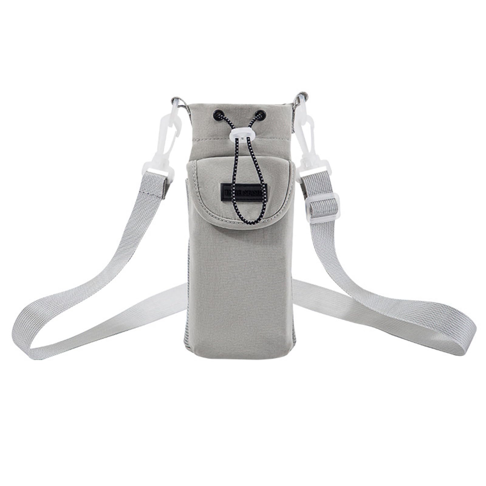 Kalttoy Water Bottle Transport Bag with Comfortable Crossbody Strap Protective Beverage Kettle Sleeve Outdoor Drinkware Holder Travel Friendly Beverage Bag