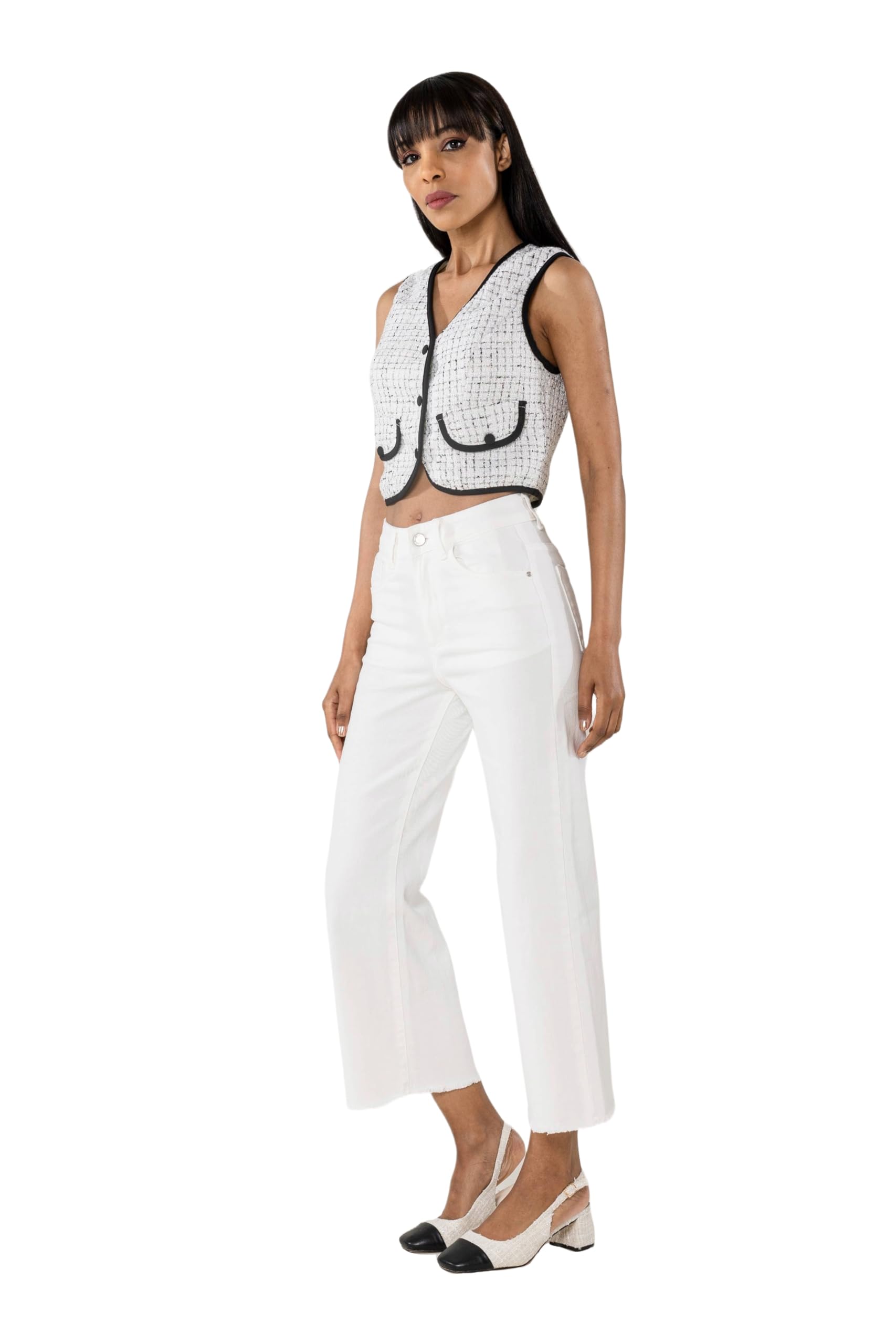 Nina Carter Q1850 - Pantalones vaqueros para mujer, diseño de tres cuartos