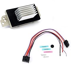 Blower Motor Resistor Kit With Harness - Replaces# 15 81773, 89018778, 89019351, 1581773, 15-81773 -Fits Chevy Silverado, Tahoe, Suburban, GMC Sierra, Yukon & more - AC Heater Control Module (Renewed) - coolthings.us