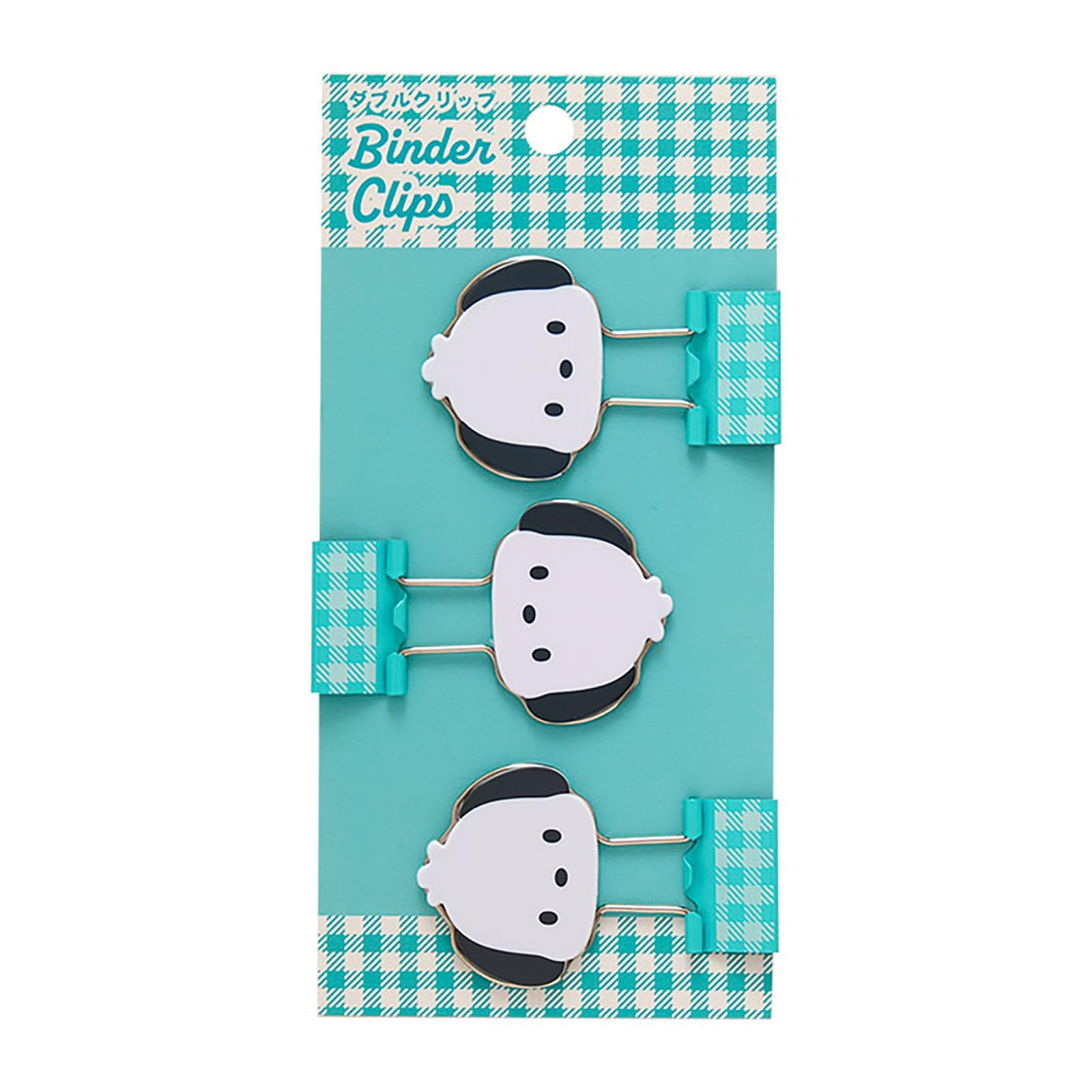 Sanrio 615510 Pochacco Double Clip, ABS Steel, Set of 3