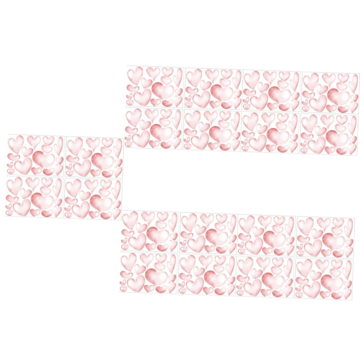 HEMOTON 5 Set Di Adesivi Murali A Forma Di Cuore Per La Decorazione Della Casa Adesivi Murali Per La Cameretta Dei Bambini