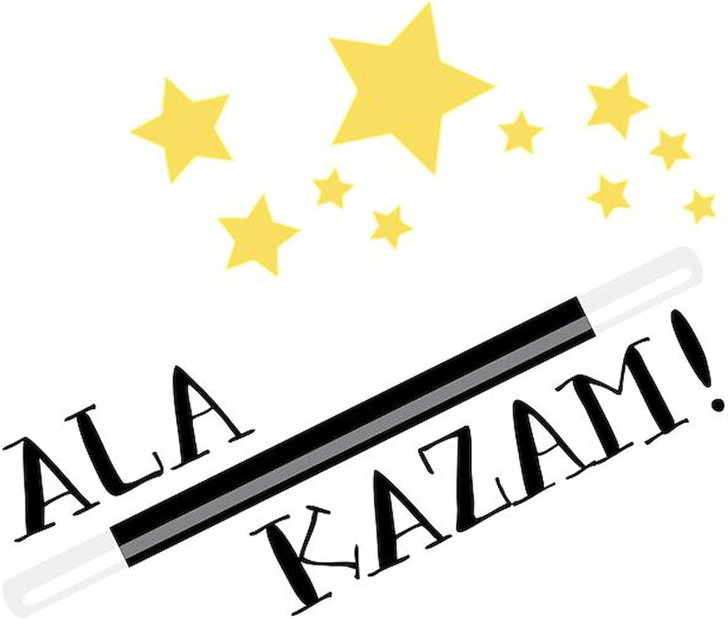 CafePress ALA KAZAM 5.5" Round Car Magnet Magnetic Bumper Display