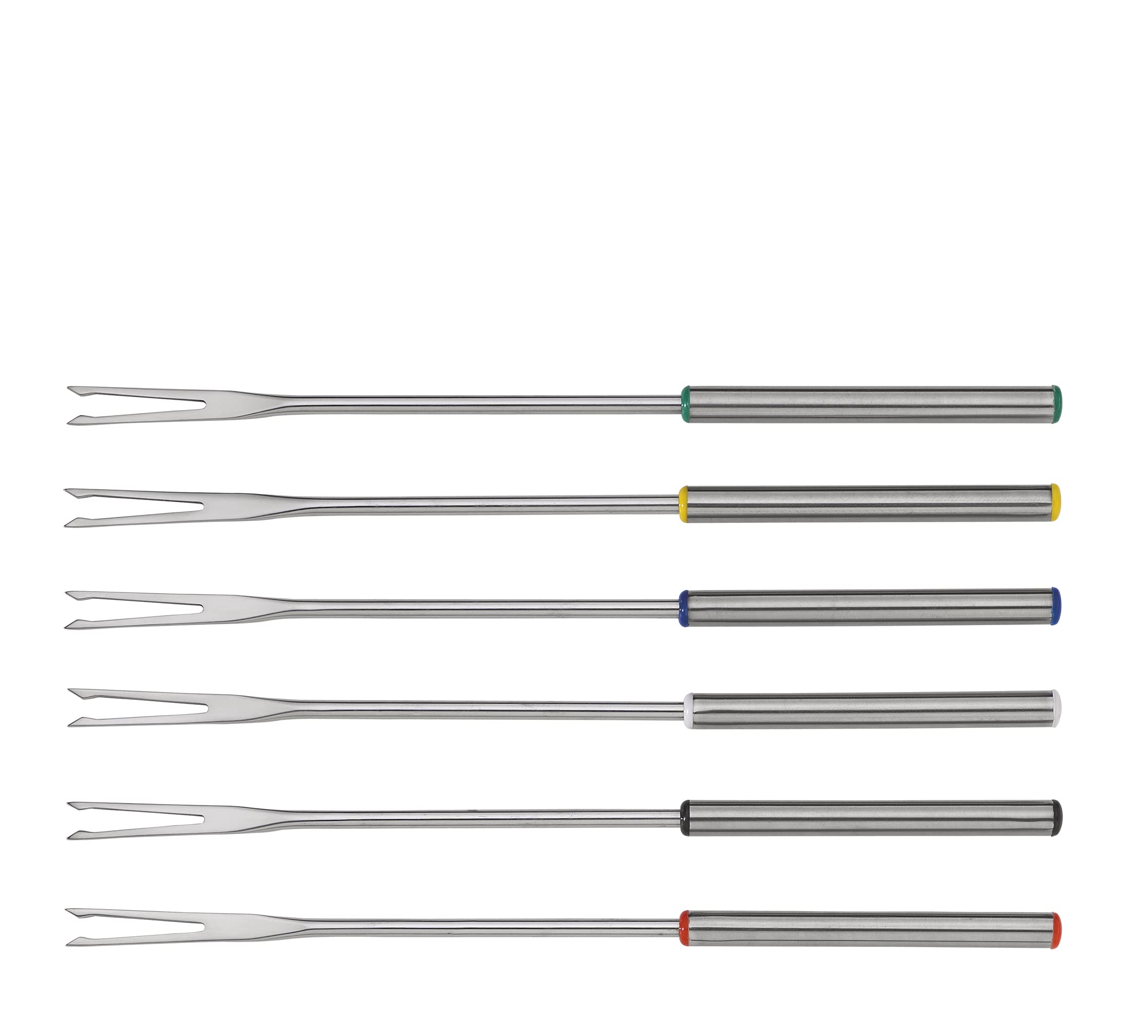 Spring Kit de fondue électrique pour 6 personnes - Régulation optimale de la température - Pour fondue au fromage, à l'huile ou au chocolat - Stable - Avec 6 fourchettes à fondue - 1,4 l