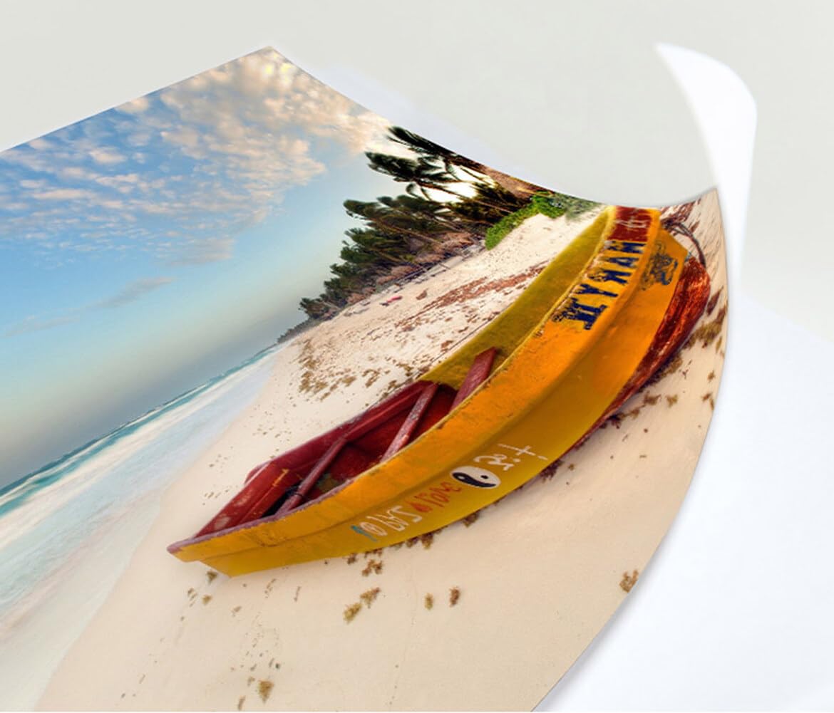 100 Sheets Photo Paper 6X 4 High Glossy Photographic Printer Sheets Printer Paper Picture Paper for Inject Printing Studio Picture 230gsm Magazine Poster Monograph Flyer Quick Dry Office Supplies - Image 3