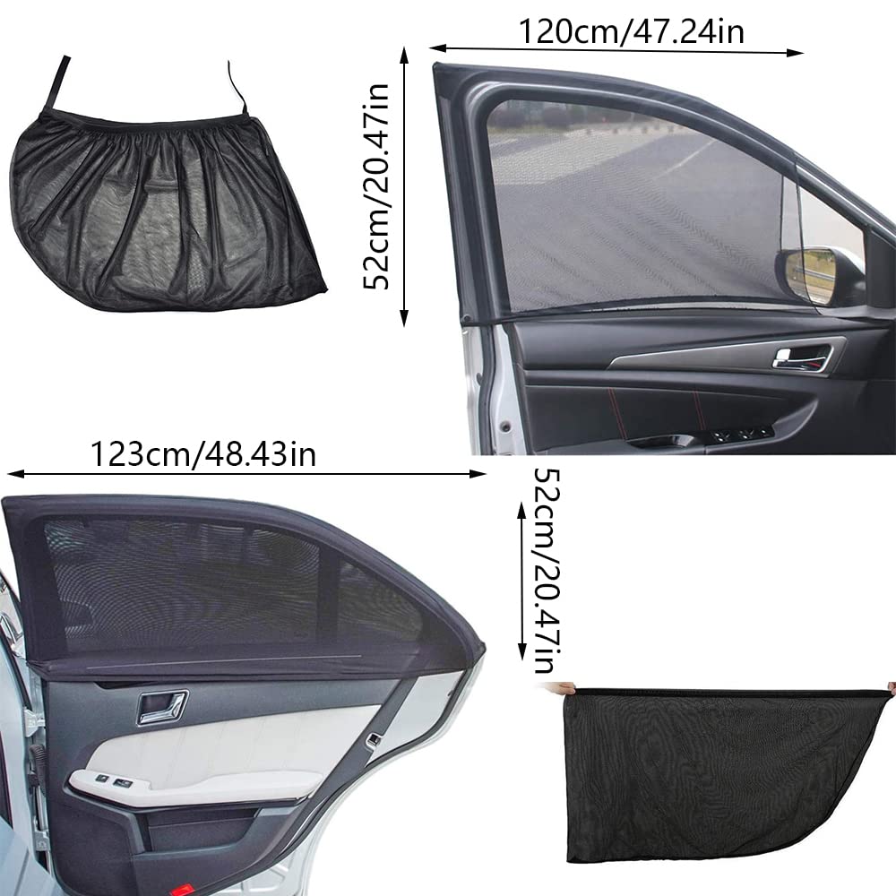 Dunlop - Pare-soleil Pour Vitres Latérales De Voiture 36x44 Cm 2 Pcs Rouge 83275176