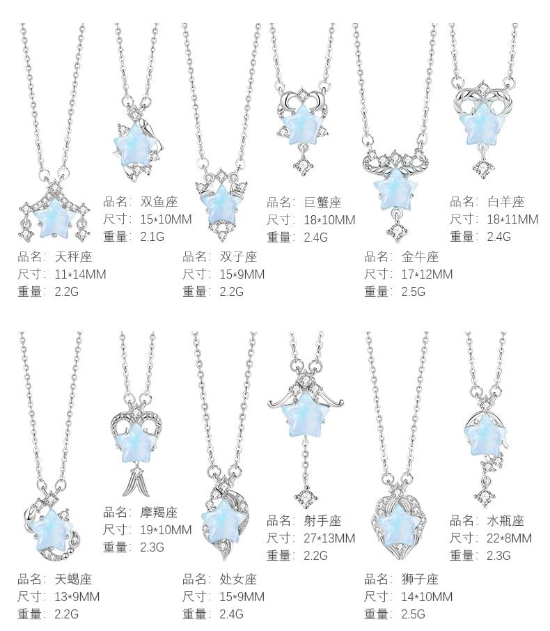 Collier Astrologie Céleste Pendentif Argent Connecté à Votre Étoile